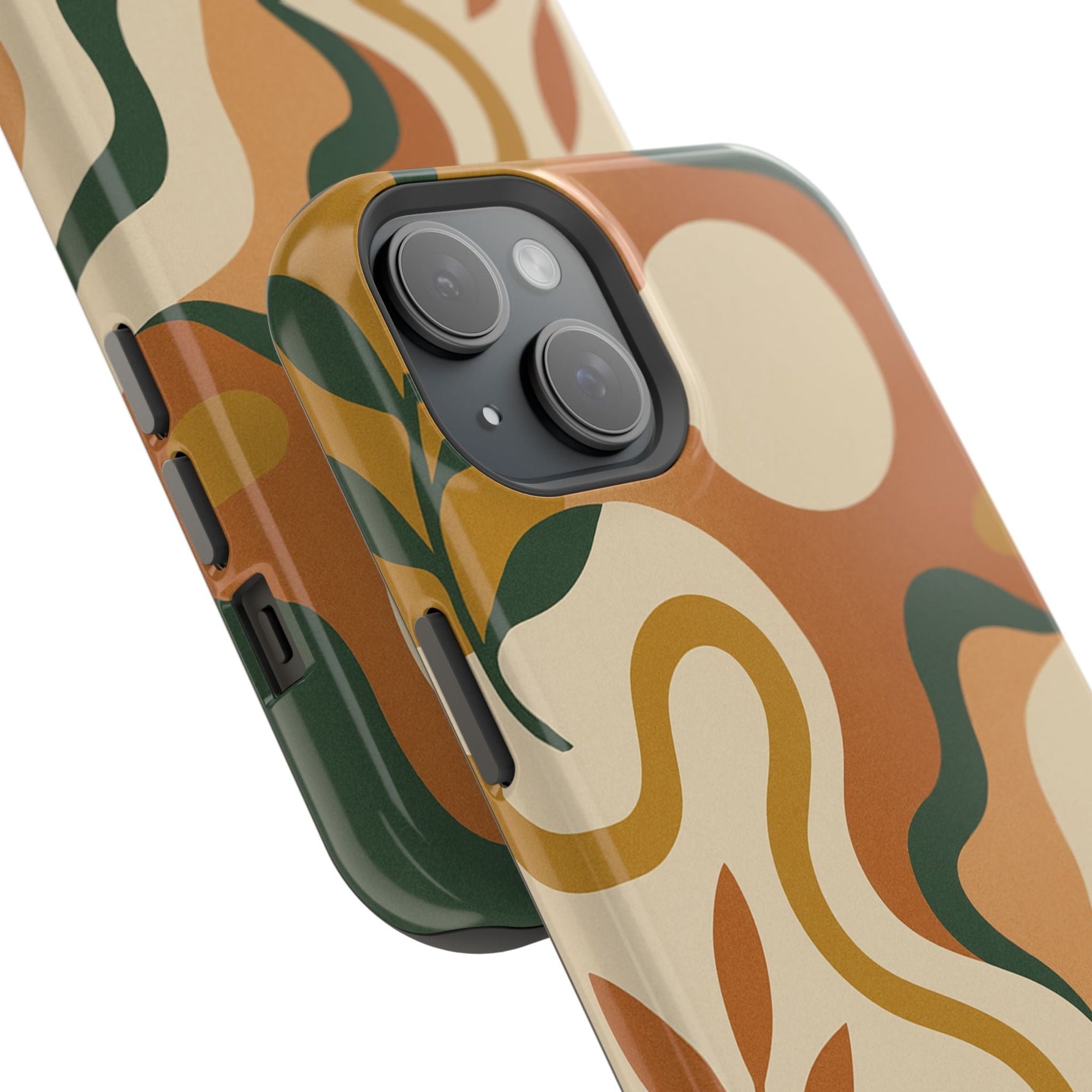 Abstract Earth-Tone Impact iPhone Case — MagSafe  Shamo's