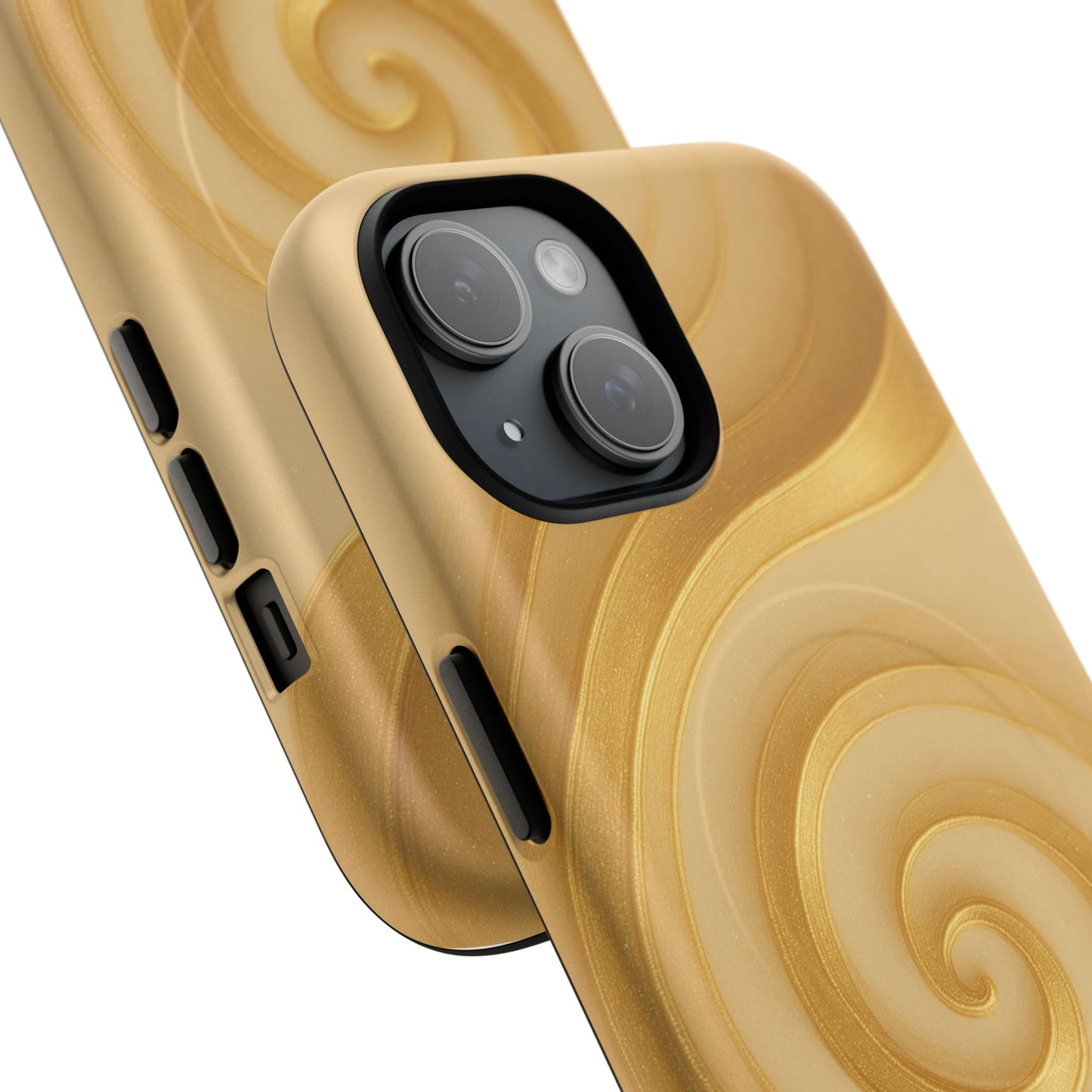 Luxury Series Swirl Gold iPhone Case compatible with MagSafe - Shamo's