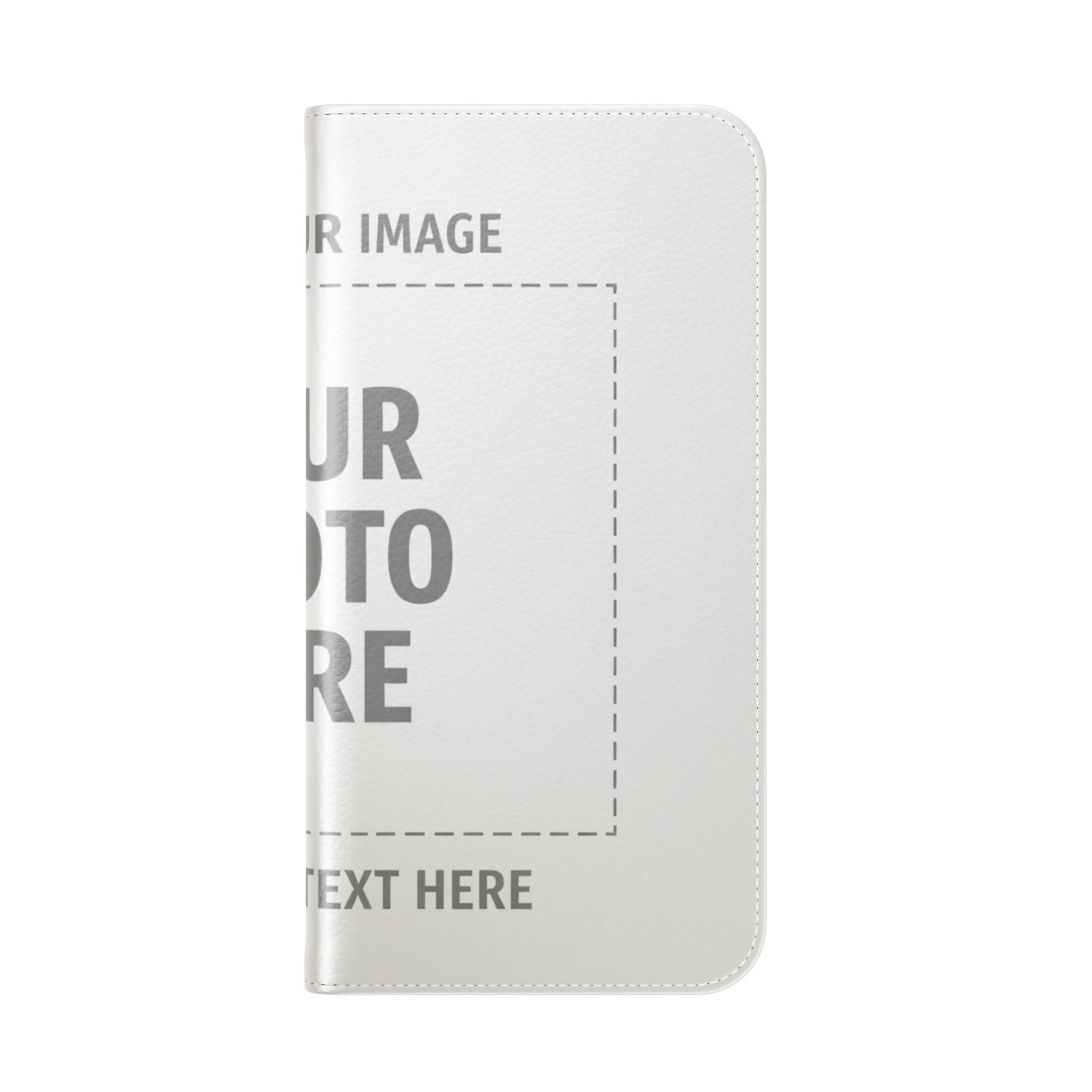 Personalized Flip Wallet Phone Case – Custom Photo & Text Wallet Cover