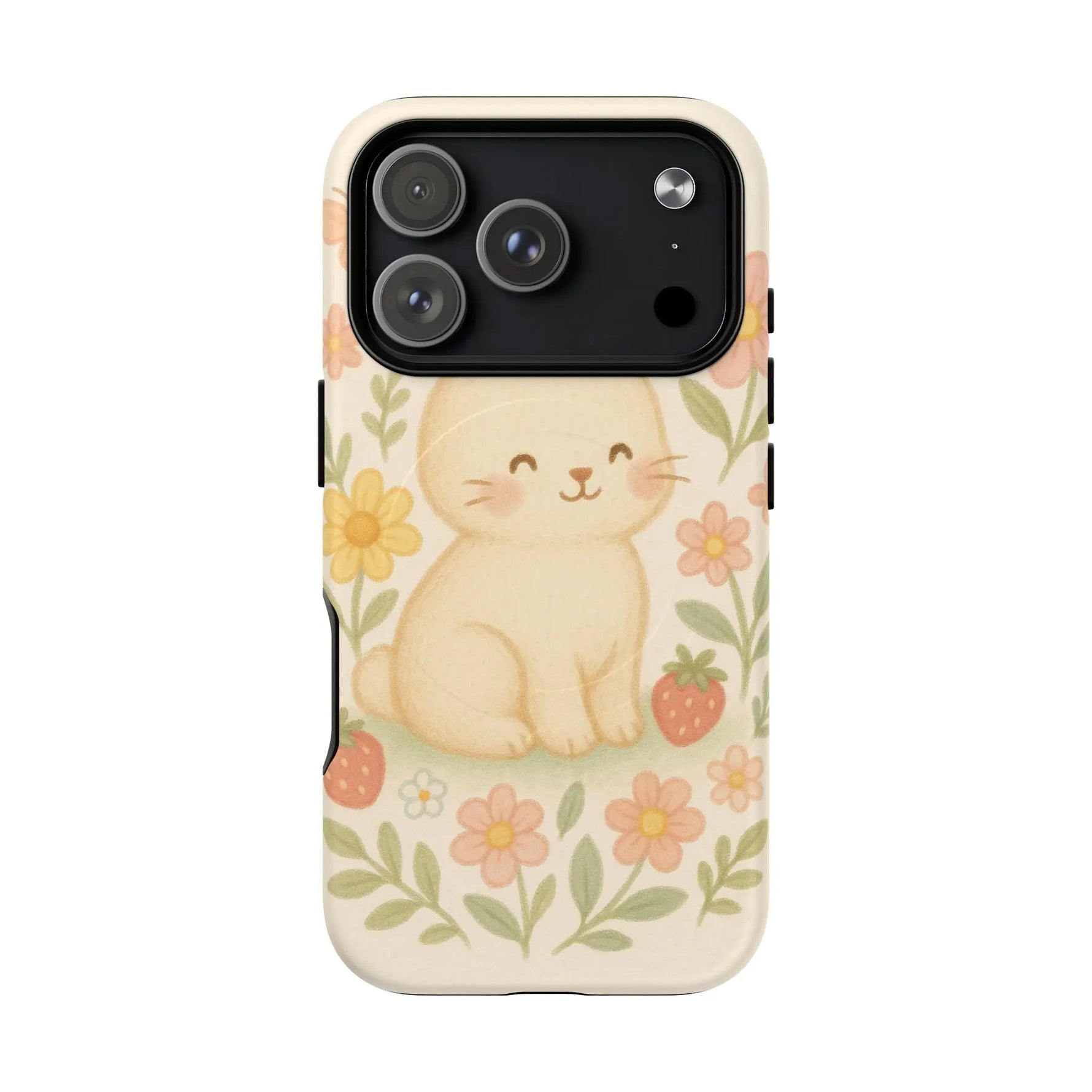 Fluffy Bunny Garden iPhone Case with MagSafe - Shamo's