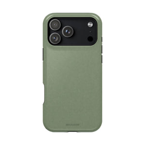 Olive Green MagSafe Compatible Impact-Resistant iPhone Case - iPhone 17 Pro Max / Glossy - Shamo's