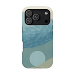 “Calm Over Chaos” Abstract Ocean Wave iPhone Case | MagSafe Compatible  Shamo's iPhone 17 Pro / Matte