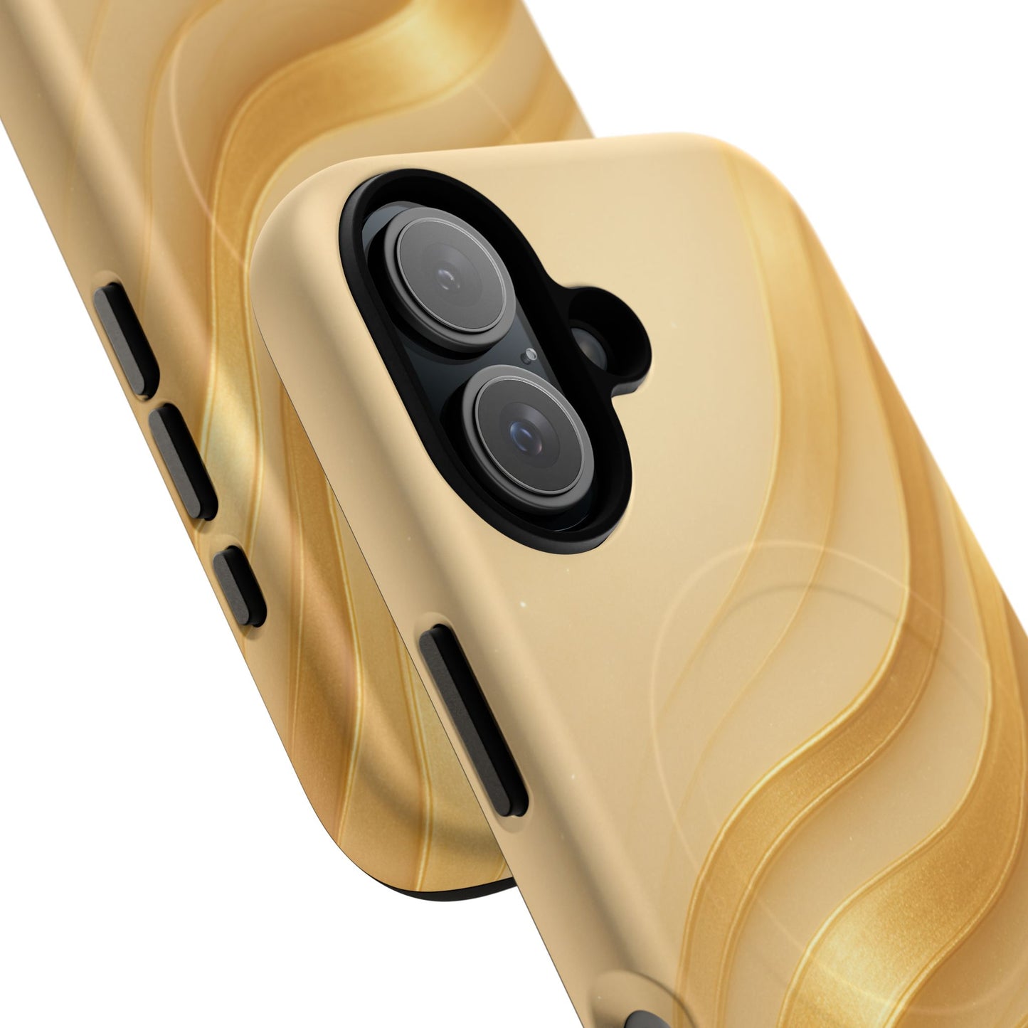 Luxury Series Golden Aura iPhone Case compatible with MagSafe