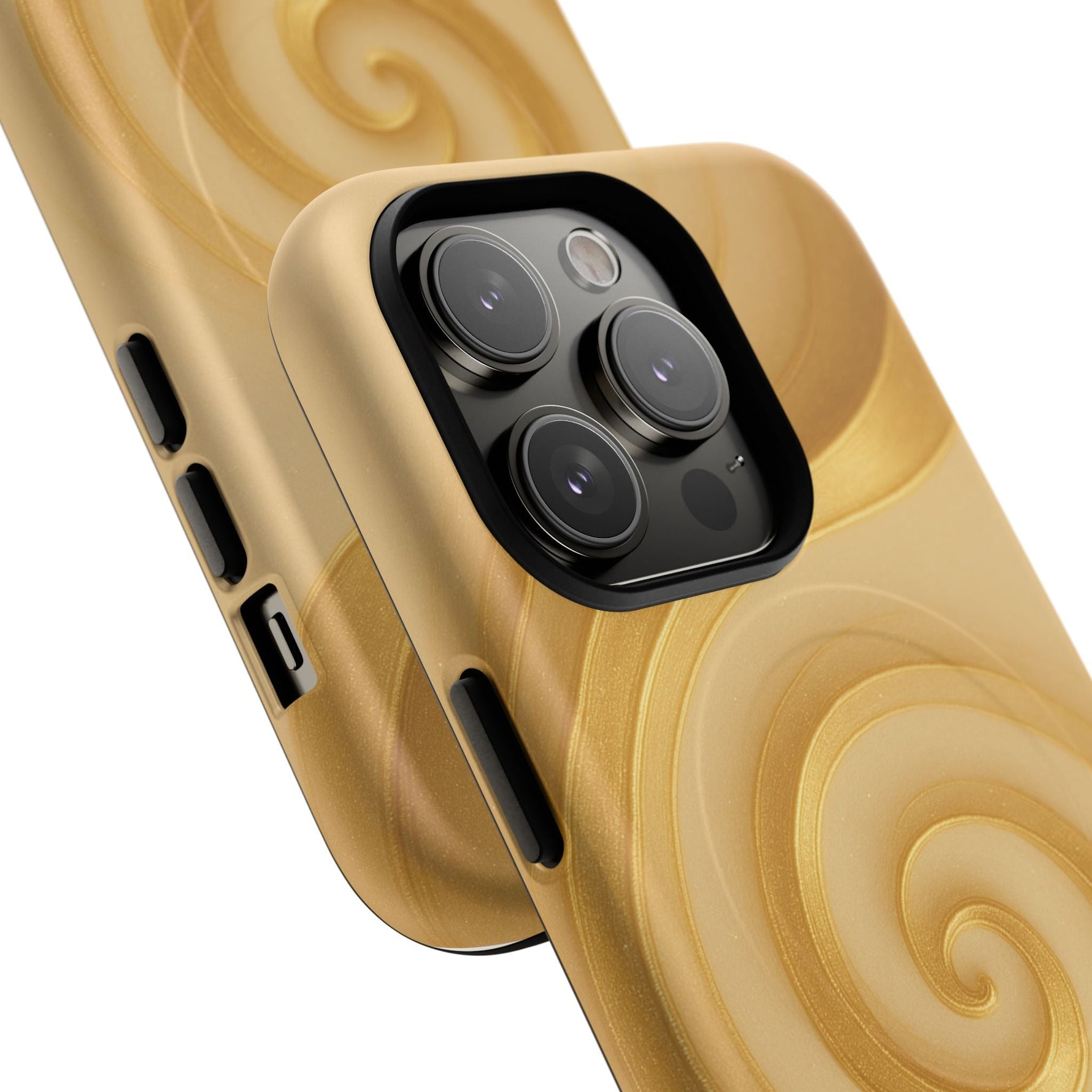 Luxury Series Swirl Gold iPhone Case compatible with MagSafe  Shamo's