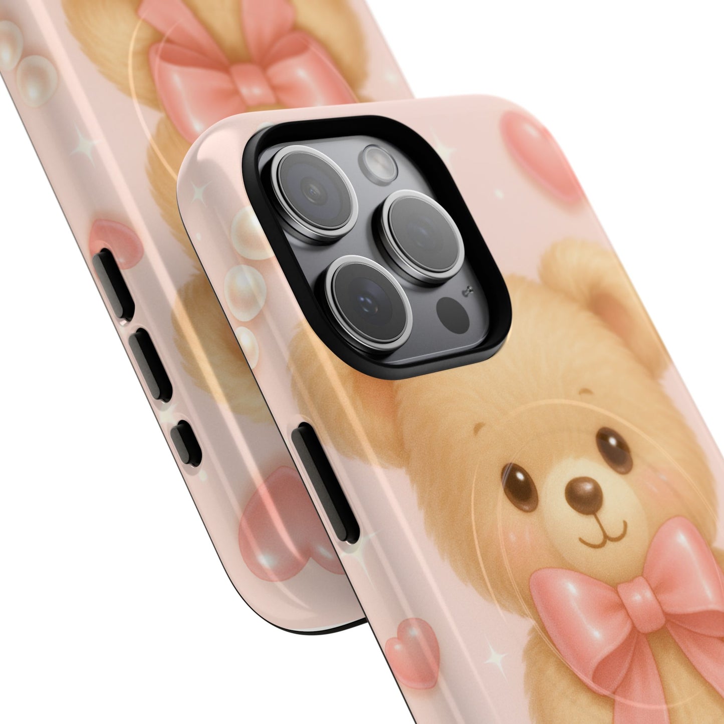 Ribbon Teddy Bear Love iPhone Case with MagSafe