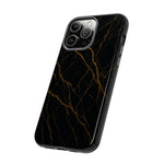 Black Marble Tough iPhone Case  Shamo's