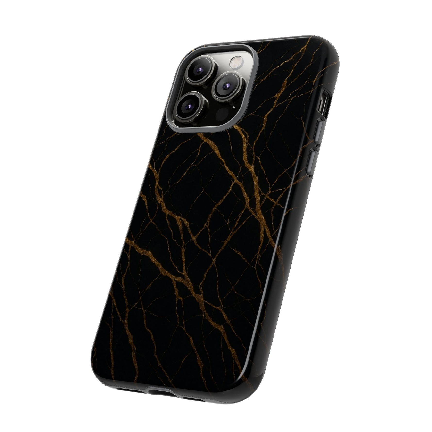 Black Marble Tough iPhone Case  Shamo's