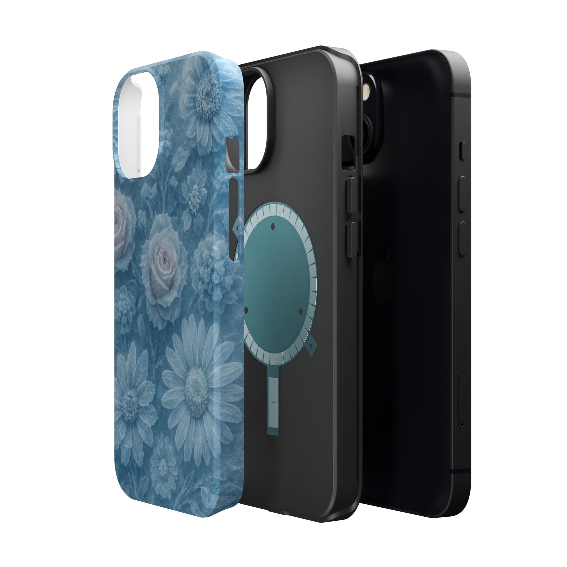 Frozen Beauty Floral Rose iPhone Case | MagSafe compatible  Shamo's