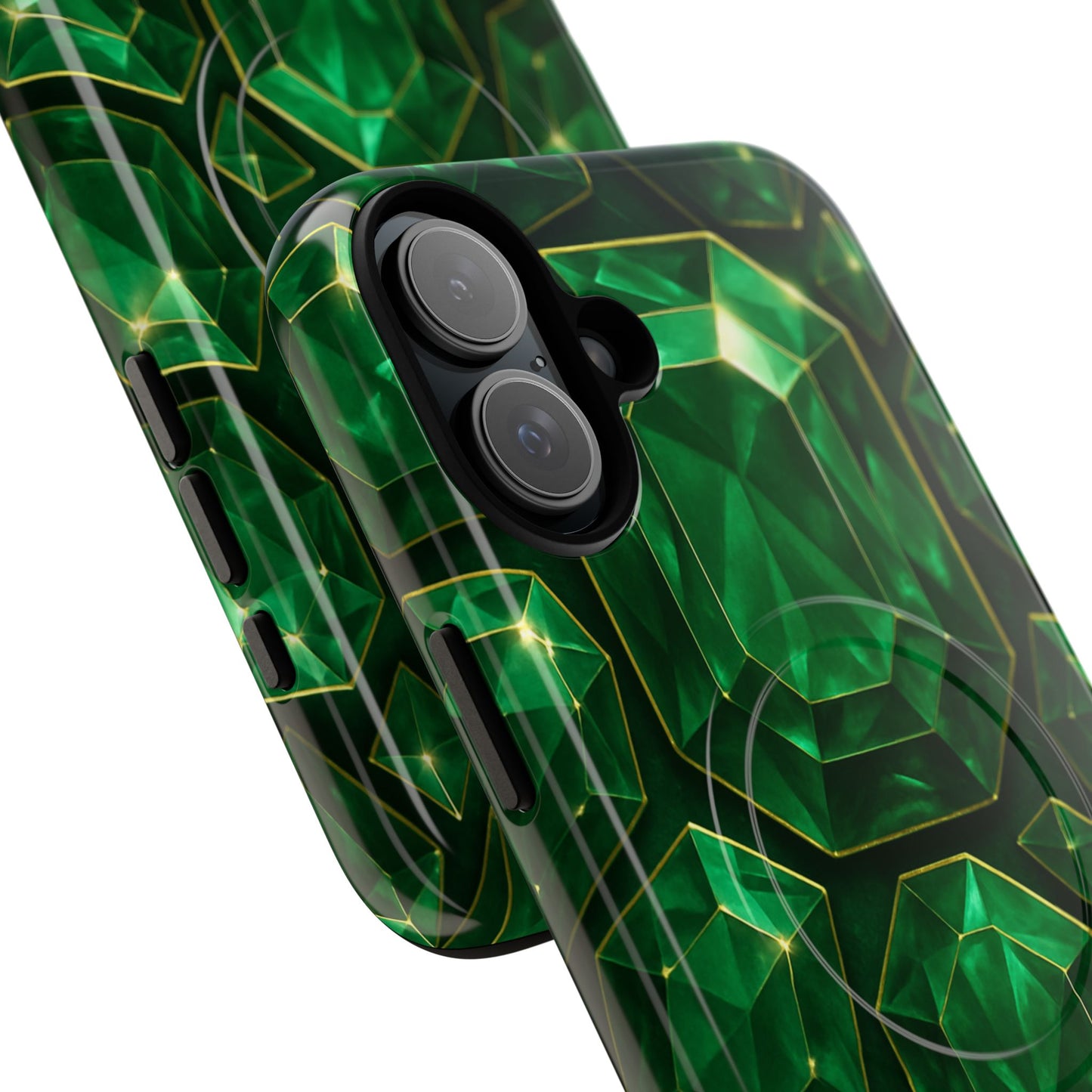 Luxury Series Emerald Gem iPhone Case with MagSafe