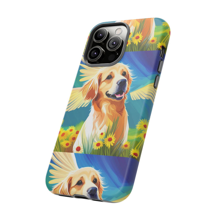 Tough Cases Golden Retriever with Wings Phone case