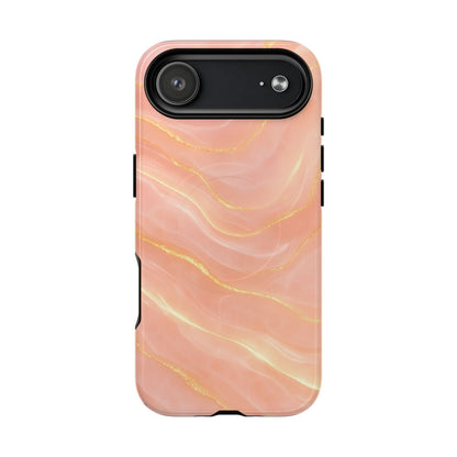Luxury Series Pink Marble iPhone Case compatible with MagSafe - Shamo's