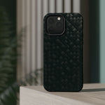 Dark Carbon Fiber Texture Magnetic Impact-Resistant iPhone Case | MagSafe compatible  Shamo's