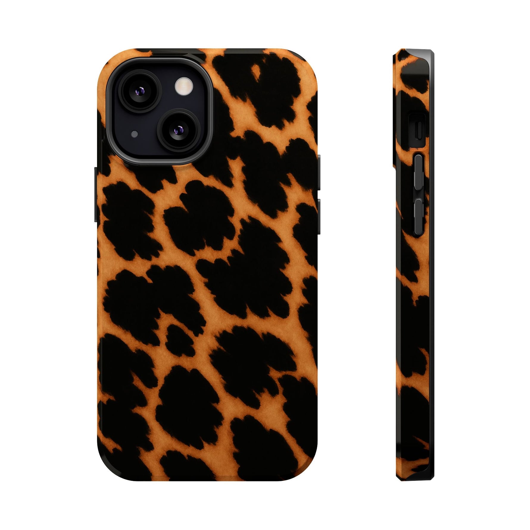 Leopard Print Impact-Resistant iPhone Case with MagSafe Compatibility  Shamo's iPhone 13 Mini / Glossy