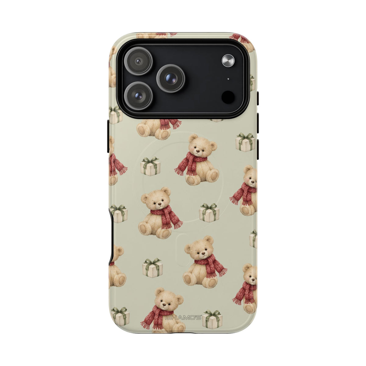 Teddy Bear on Holidays iPhone Magnetic Case with MagSafe