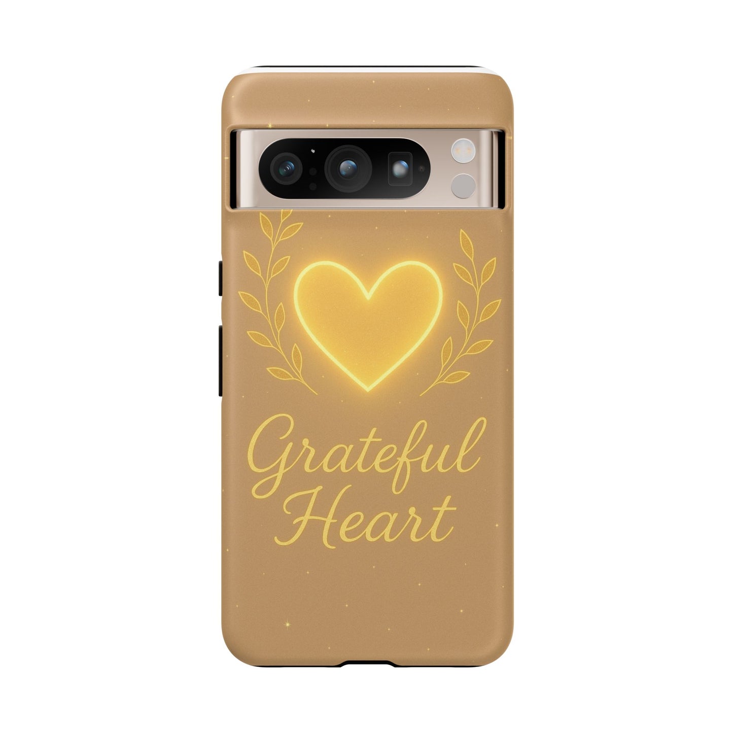 Grateful Heart iPhone Case — Warm Neon Heart
