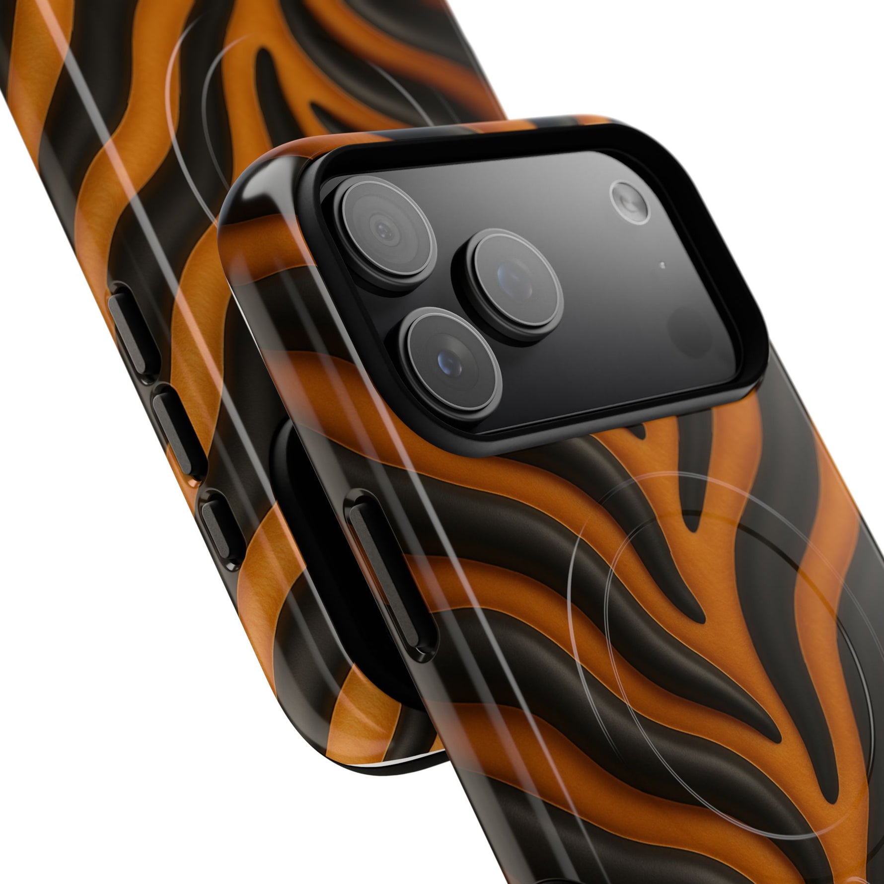 Fierce Tiger Striped iPhone Case - Works with MagSafe - Shamo's