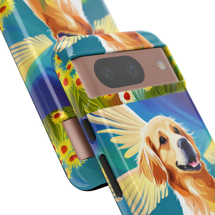 Tough Cases Golden Retriever with Wings Phone case