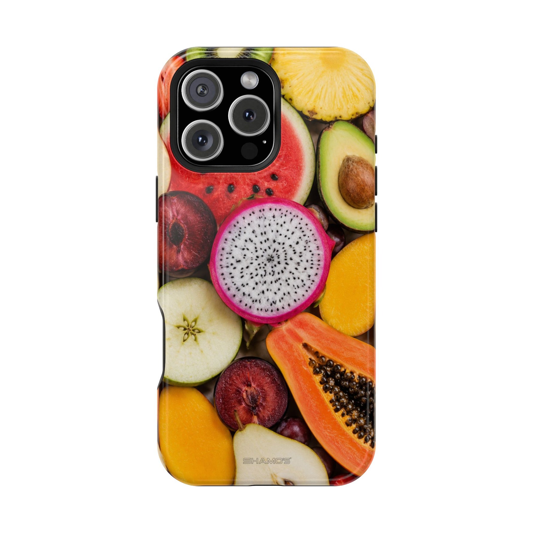 Tropical Fruit Magnetic Impact-Resistant Phone Case with MagSafe