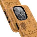 Tirana Illustrated Hand-Drawn iPhone Case — Albanian Landmarks & Icons | MagSafe compatible  Shamo's