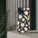 Floral Impact-Resistant Clear iPhone Case - Shamo's