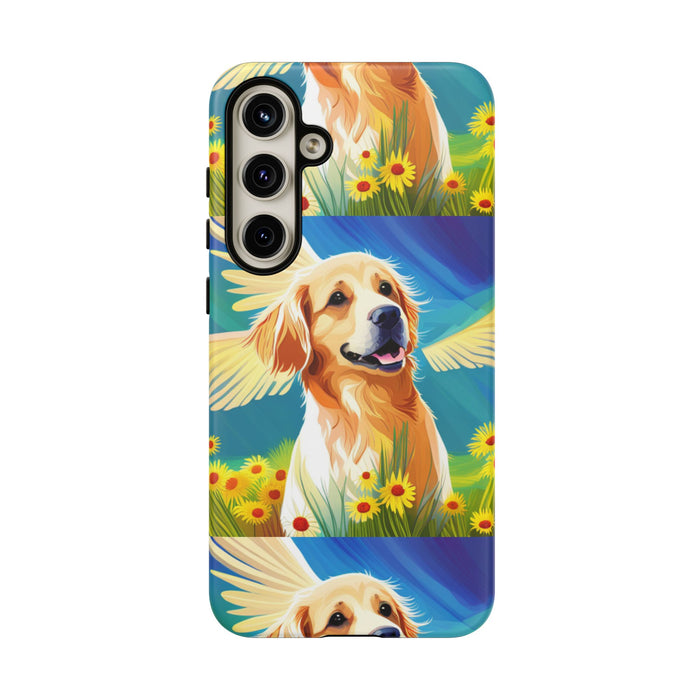 Tough Cases Golden Retriever with Wings Phone case