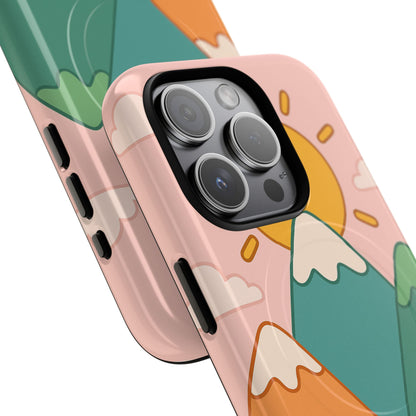 Mountain Sunrise Phone Case - Tough MagSafe Magnetic Design