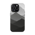 Monochrome Mountain Design iPhone Case | MagSafe  Shamo's iPhone 15 Pro / Matte