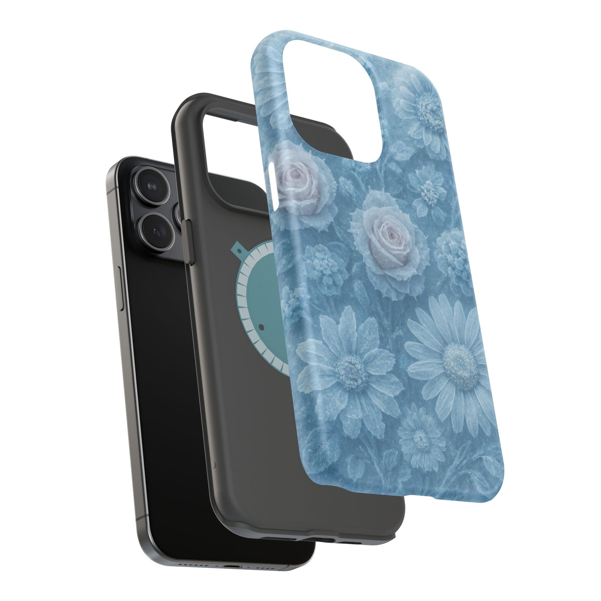 Frozen Beauty Floral Rose iPhone Case | MagSafe compatible  Shamo's