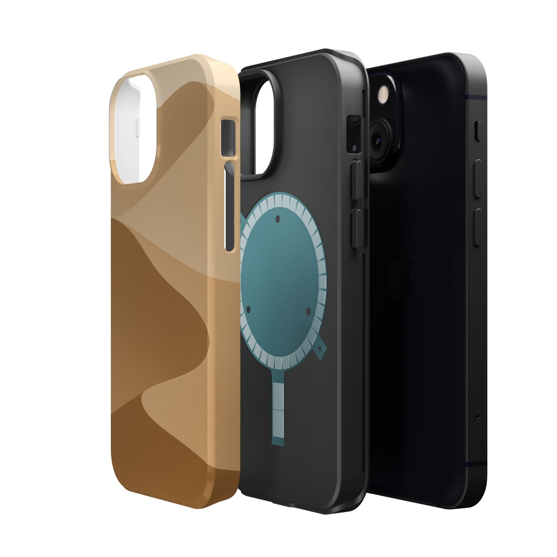 Neutral Desert Wave Design iPhone Case | MagSafe  Shamo's