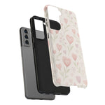 Pink Watercolor Heart Floral Pattern | Tough Impact Phone Case  Shamo's