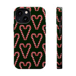 Candy Cane Heart MagSafe Impact-Resistant iPhone Case  Shamo's iPhone 13 Mini / Glossy