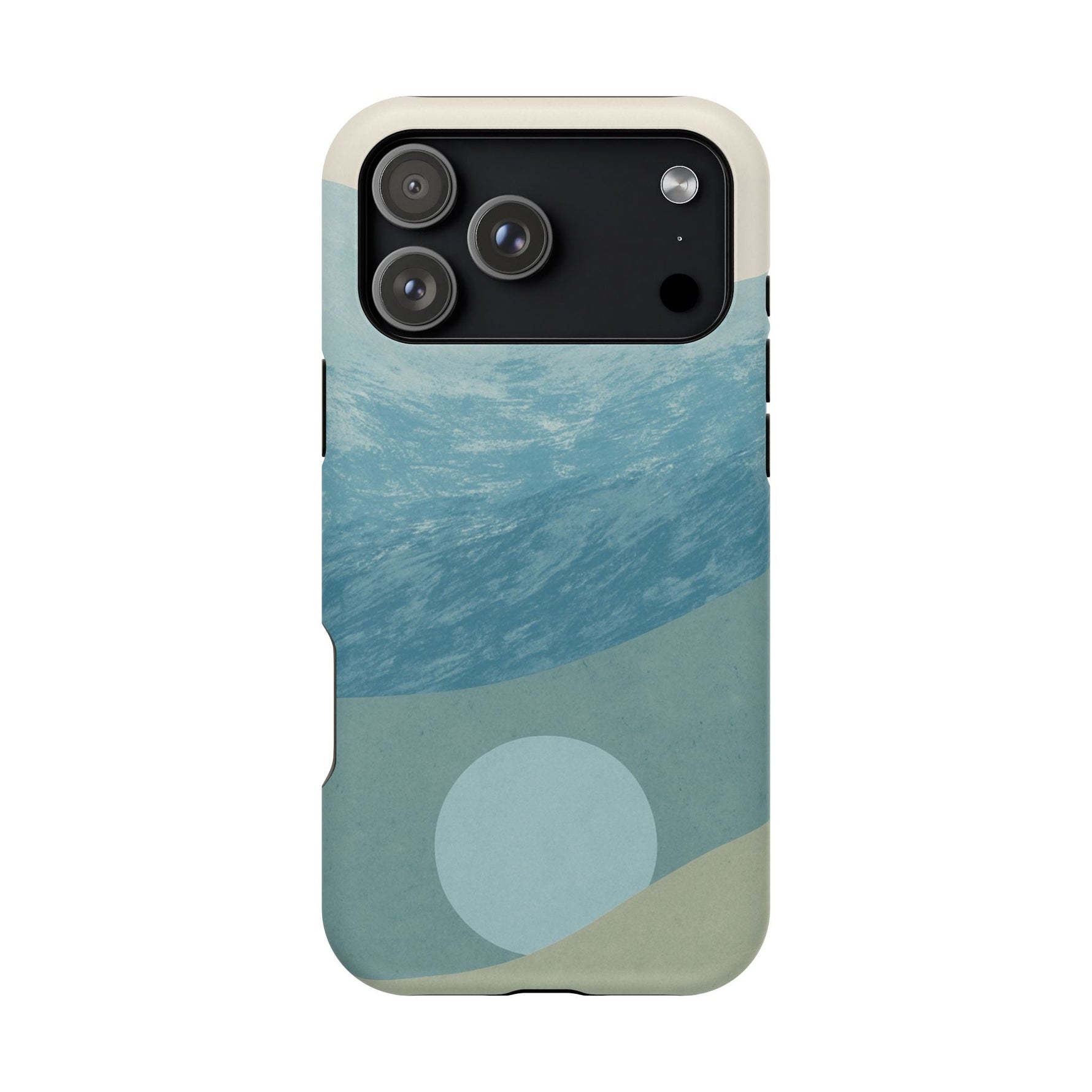 “Calm Over Chaos” Abstract Ocean Wave iPhone Case | MagSafe Compatible  Shamo's iPhone 17 Pro Max / Matte