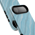 Sky Blue Marble iPhone Case with MagSafe  Shamo's