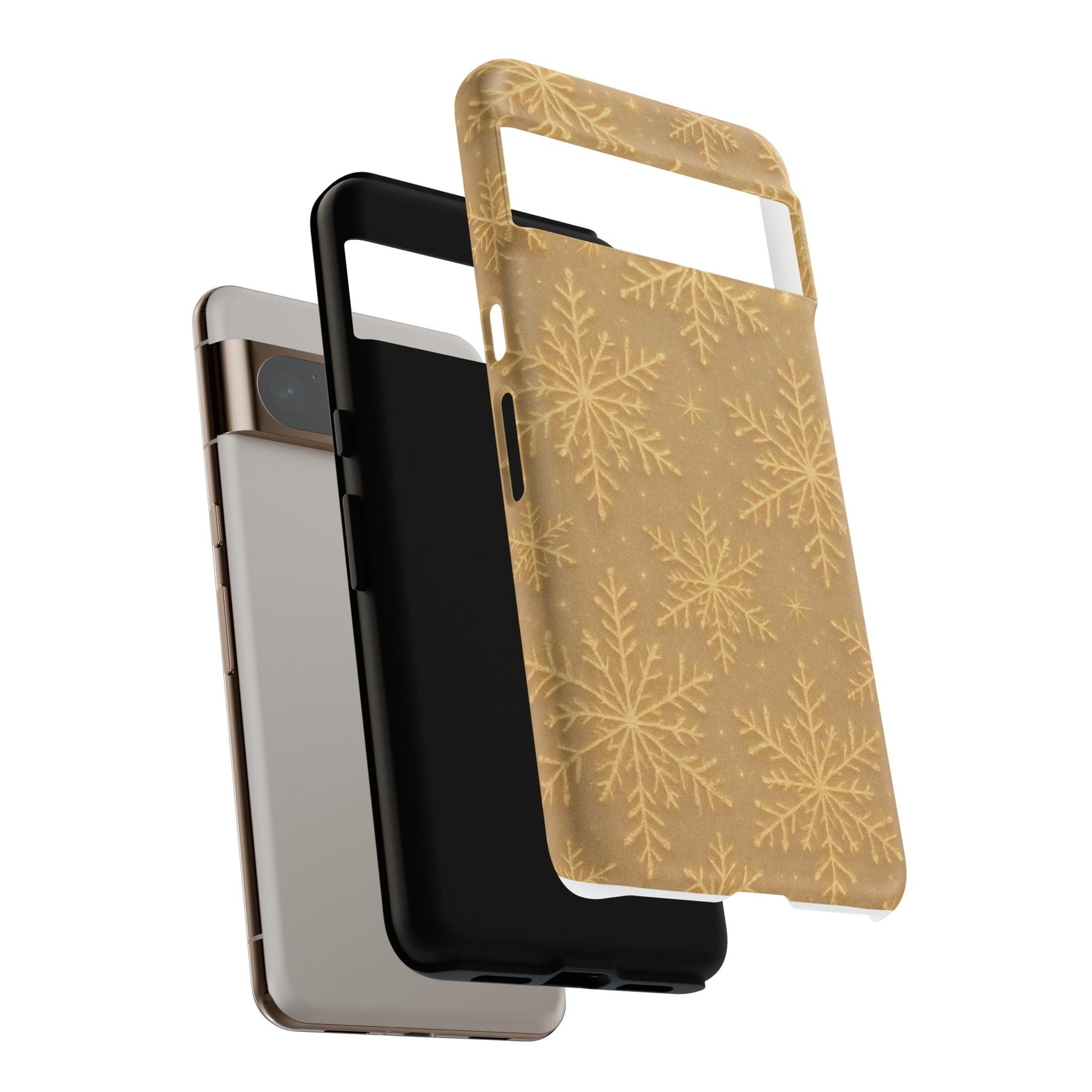Golden Snowflake Holiday iPhone Case  Shamo's