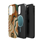 Abstract Earth-Tone Impact iPhone Case — MagSafe  Shamo's