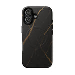 Black & Gold Marble iPhone Case with MagSafe - Shamo's