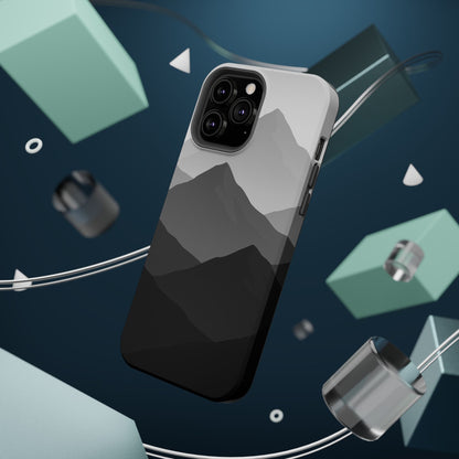Monochrome Mountain Design iPhone Case | MagSafe  Shamo's