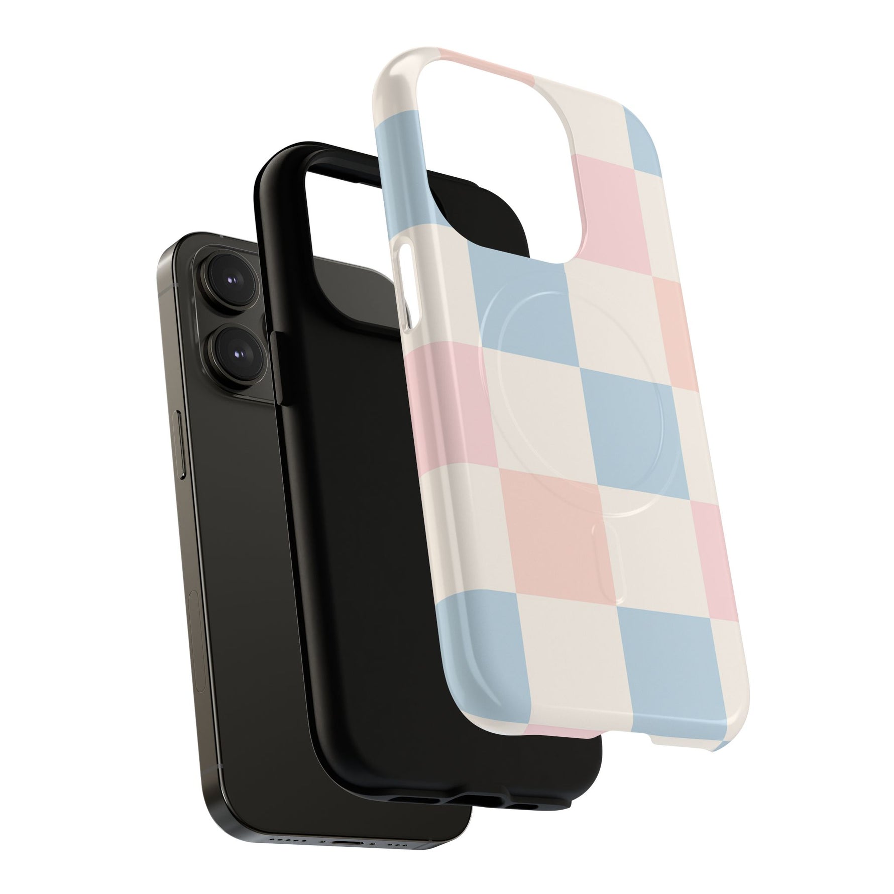 Pastel Checkerboard Pattern iPhone Cases - MagSafe - Shamo's