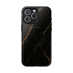 Black & Gold Marble iPhone Case with MagSafe - Shamo's