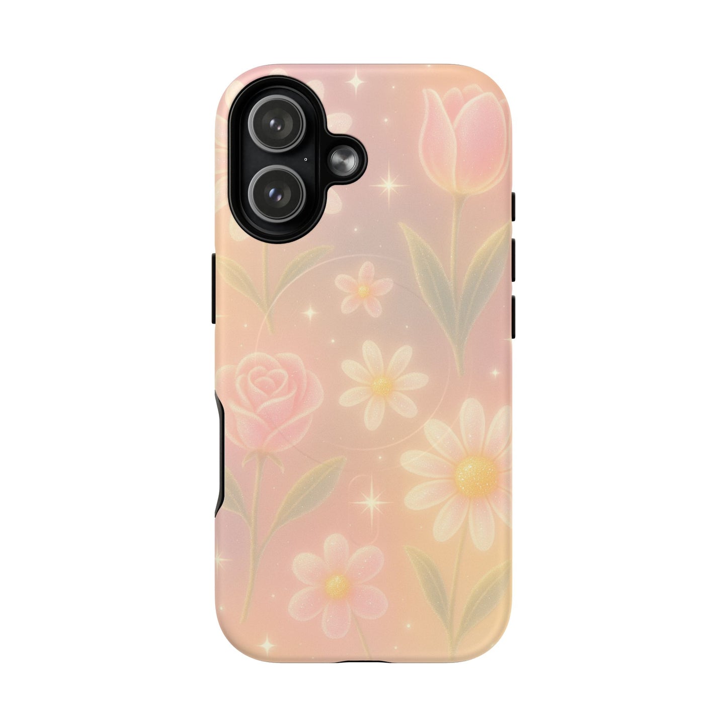 Sparkle Garden Floral iPhone Case with MagSafe