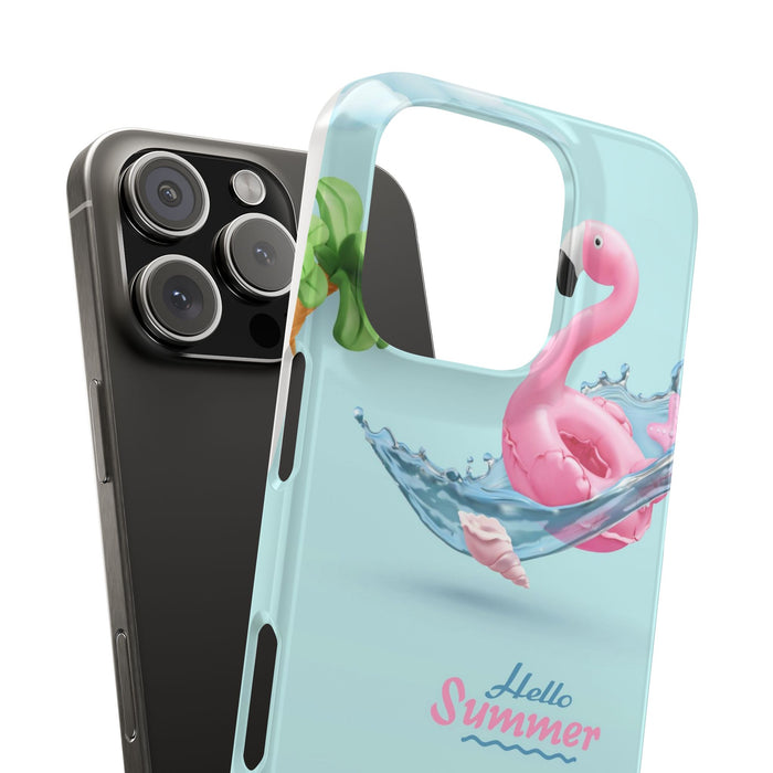 Slim Phone Cases with Hello Summer design