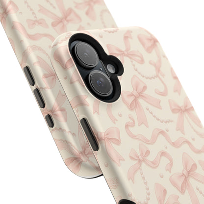 Coquette Bows Pattern iPhone Case | MagSafe