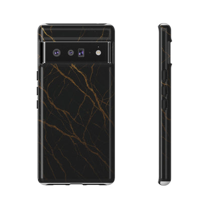 Black Marble Tough iPhone Case - Shamo's