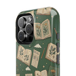 Botanical Journal Pattern iPhone Case | MagSafe Compatible Impact-Resistant Protective Cover