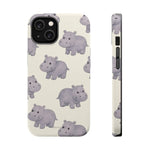 Cute Tiny Hippo Magnetic Impact-Resistant Phone Case