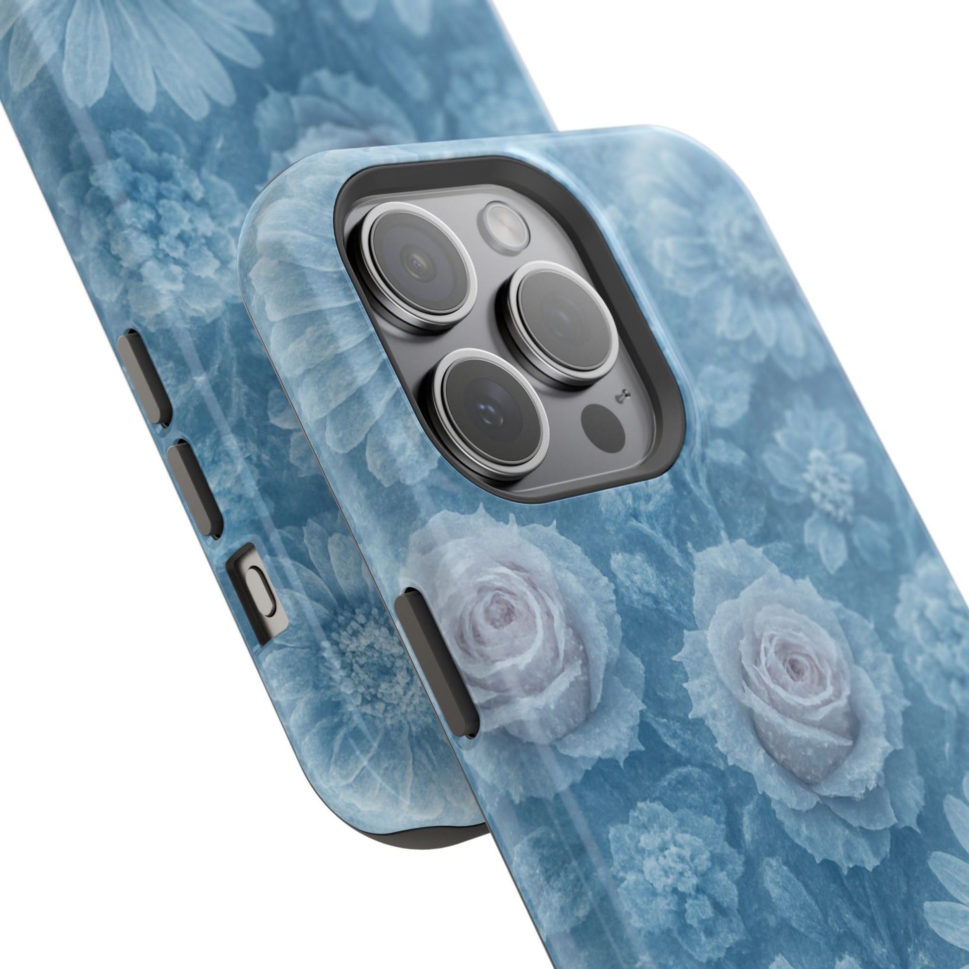 Frozen Beauty Floral Rose iPhone Case | MagSafe compatible  Shamo's