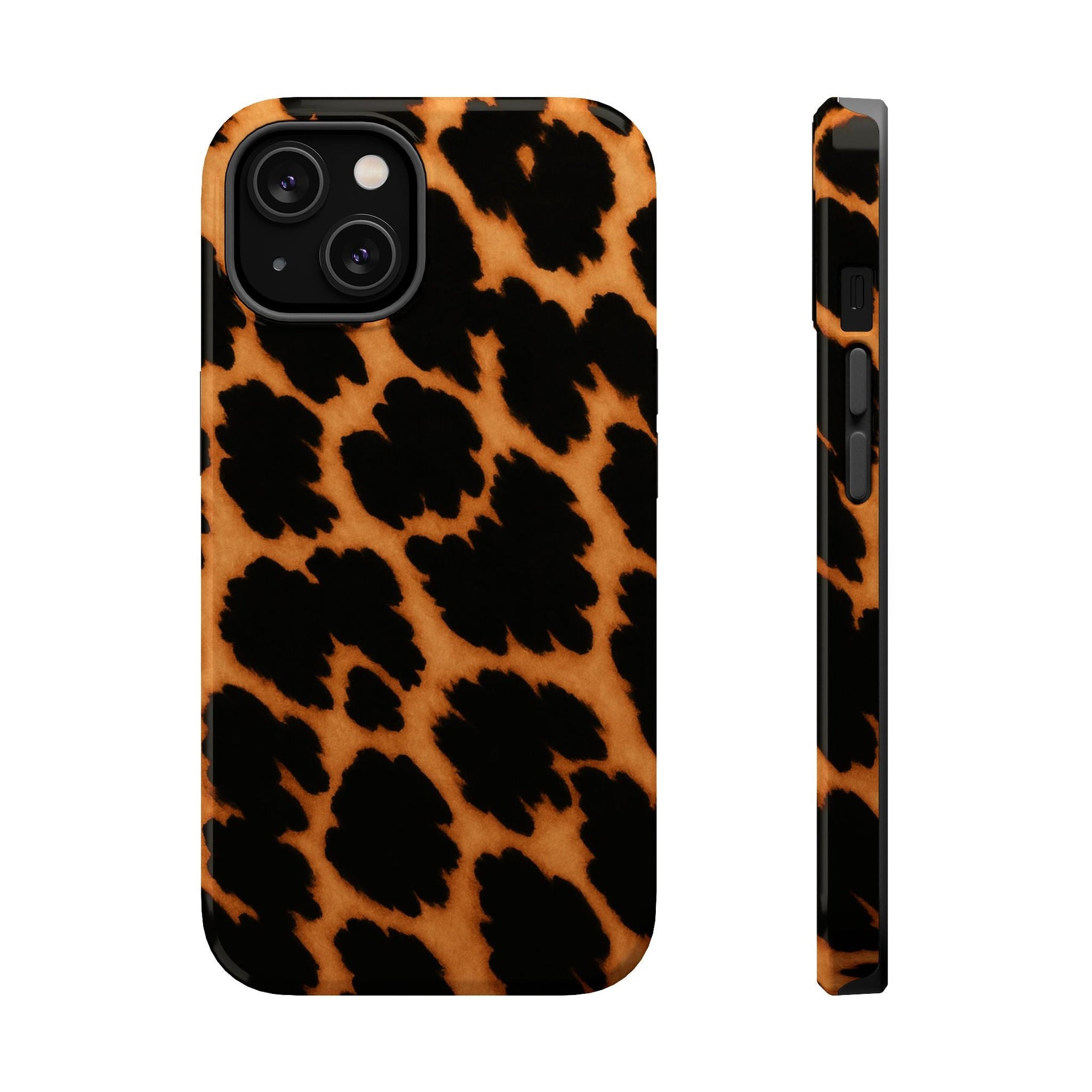Leopard Print Impact-Resistant iPhone Case with MagSafe Compatibility  Shamo's iPhone 14 / Glossy