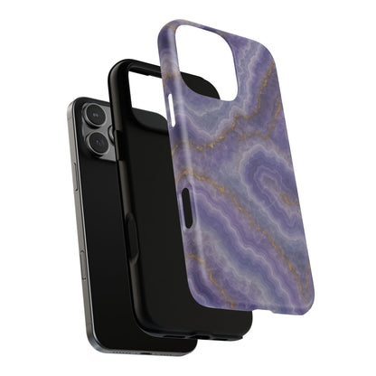 Purple Agate Marble iPhone Case with MagSafe