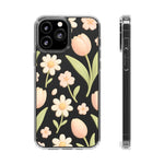 Floral Impact-Resistant Clear iPhone Case - Shamo's