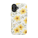 Yellow Flowers Summer Floral Magnetic Impact-Resistant iPhone Case with MagSafe Compatibility - iPhone 16 Plus / Matte - Shamo's